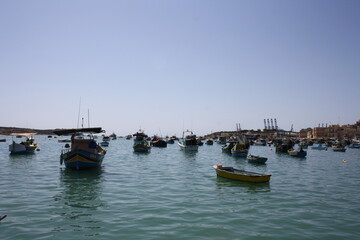 Fototapeta premium fishing boats in the harbor