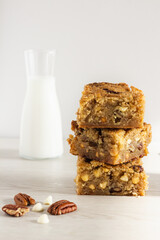 Pecan and White Chocolate Blondies