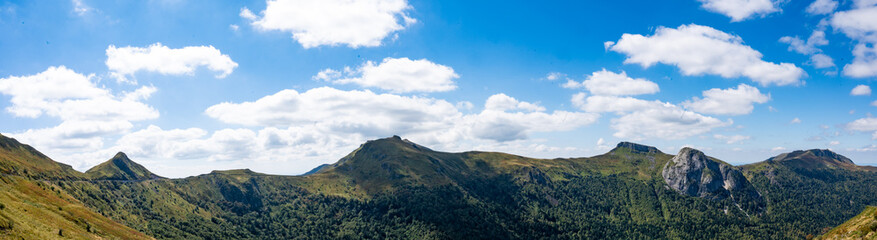 panoramic view of the mountains