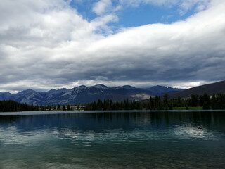 Stormy Clouds hovering over Lac Beauvert