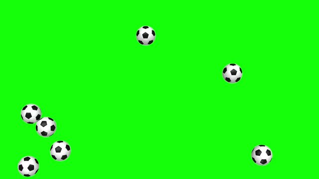 3d rendered animation of bouncing soccer ball