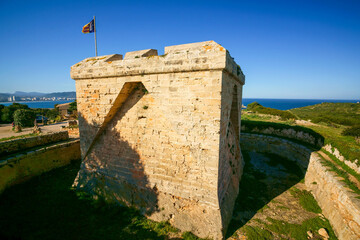 Castillo de n'Amer, siglo XVII. Punta de N' Amer.Son Servera.Mallorca.Islas Baleares. España.