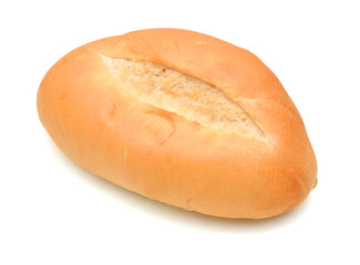 mini bread on white background 