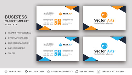 Modern Business Card Template. Creative Name Card & Business Card For Your Personal Business.