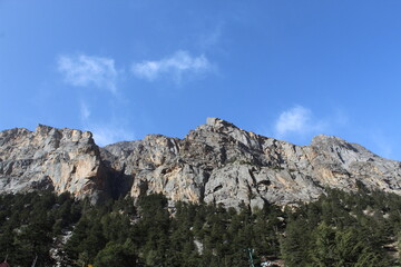 mountain landscape with clouds