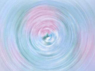 Pastelowe koła rozmyte jak delikatne barwne kręgi wody - tapeta abstrakcja, rozmyte kolorowe kółka - woda okręgi spirala tęcza krąg  przenikanie barw. - obrazy, fototapety, plakaty