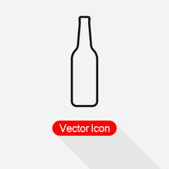 Beer Bottle Icon Vector Illustration Eps10