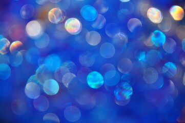 Drops of water defocus on a multicolored background. Colorful beautiful abstract background bokeh.