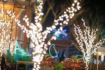 carousel at night