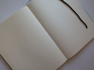 notebook for writing on a white background, background about creativity