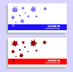 Coronavirus banner illustration design. Coronavirus vector. Desain element. Vector art