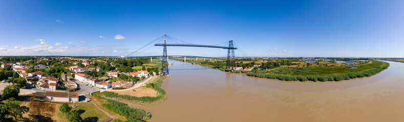 Fototapeta na wymiar Pont transbordeur Rochefort Charente Maritime France