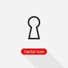 Keyhole Vector Icon Vector Illustration Eps10