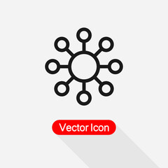Networking Vector Icon vector illustration Eps10
