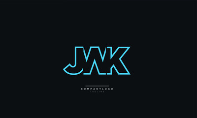JWK Letter Business Logo Design Alphabet Icon Vector Symbol