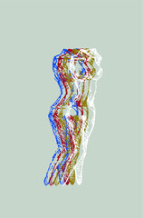 Body woman colorful vector