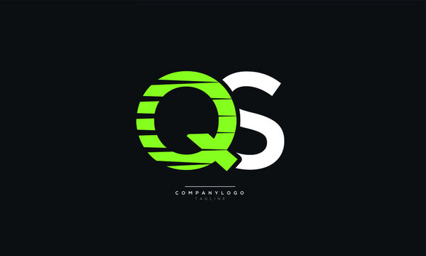 QS Letter Business Logo Design Alphabet Icon Vector Symbol