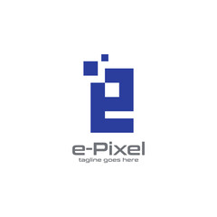 Obraz premium Initial Letter E Logo Vector Design