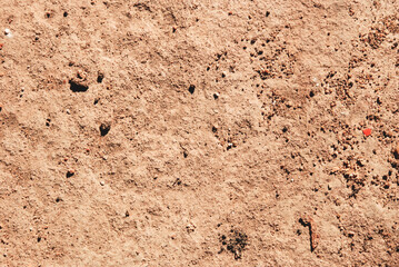 Fototapeta na wymiar Dirt ground background with small stones