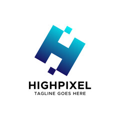 Initial H Letter Logo Vector Design