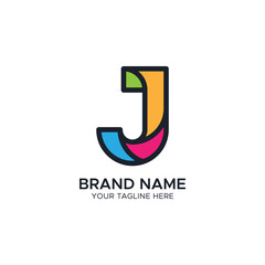 Initial J Letter Logo Vector Design