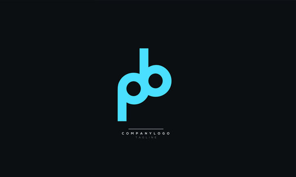 Small pb Letter Business Logo Design Alphabet Icon Vector Symbol