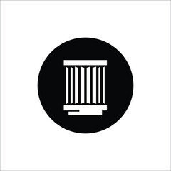 filter isolated icon on white background, auto service, repair, car detail