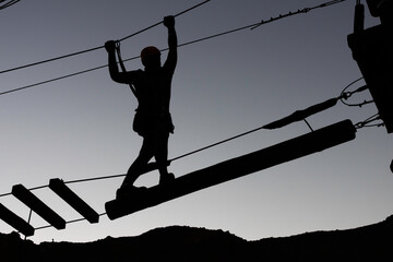 Having Fun in an Adventure park