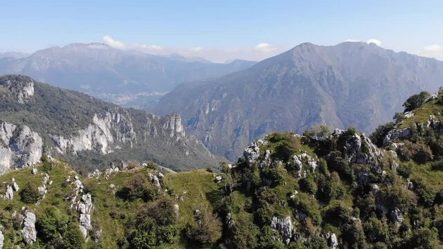 Cresta della Grigna con drone