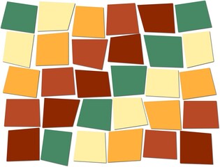 abstract background with autumn color squares
