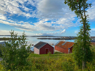 Sea house with a view to the island of Vega, Nordland county
