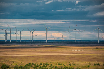 Windräder in der Lausitz