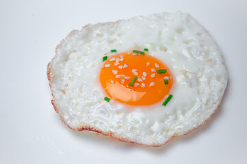 egg with chive and sesame