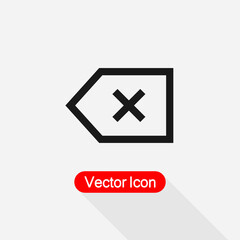 Back Icon, Backspace Icon, Delete Icon Vector Illustration Eps10