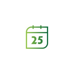 Calendar date icon vector