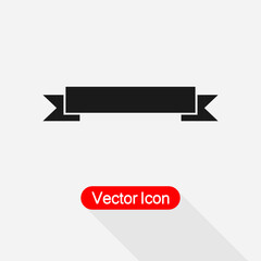 Banner Icon, Ribbon Icon Vector Illustration Eps10