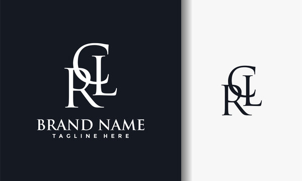 monogram letter CRL logo