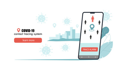 Covid-19 contact tracing system, mobile application to prevent spread virus.