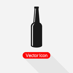 Bottle Of Beer Icon Vector Illustration Eps10