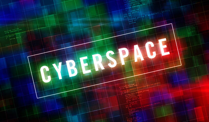 Obraz premium Cyber space illustration