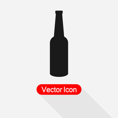 Bottle Of Beer Icon Vector Illustration Eps10