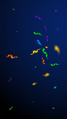 Streamers and confetti. Colorful streamers tinsel 