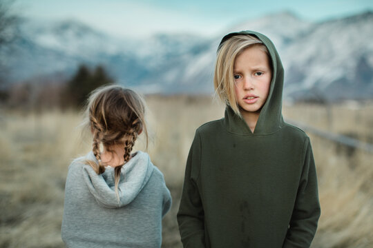 Portrait of two children