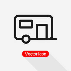 Caravan Icon Vector Illustration Eps10