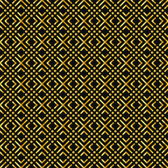 seamless rich geometrical pattern luxury gentle collection of golden minimalistic elements on dark royal grey background. endless vector for packaging design textile wrapping paper cards gift boxes