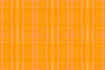 Summer Checks Print. Watercolor Plaid Border. 