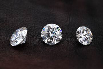 Diamonds on black
