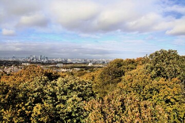 A panoramic view of London