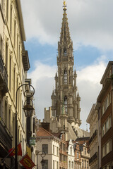 Fototapeta na wymiar The Town Hall in brussels, Belgium