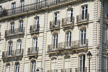 Fototapeta na wymiar Nantes - Immeubles fin XVIII siècle 